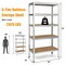 5 Tier Garage Storage Shelf Heavy Duty Steel Rack with Adjustable MDF Shelves for Home and Shop